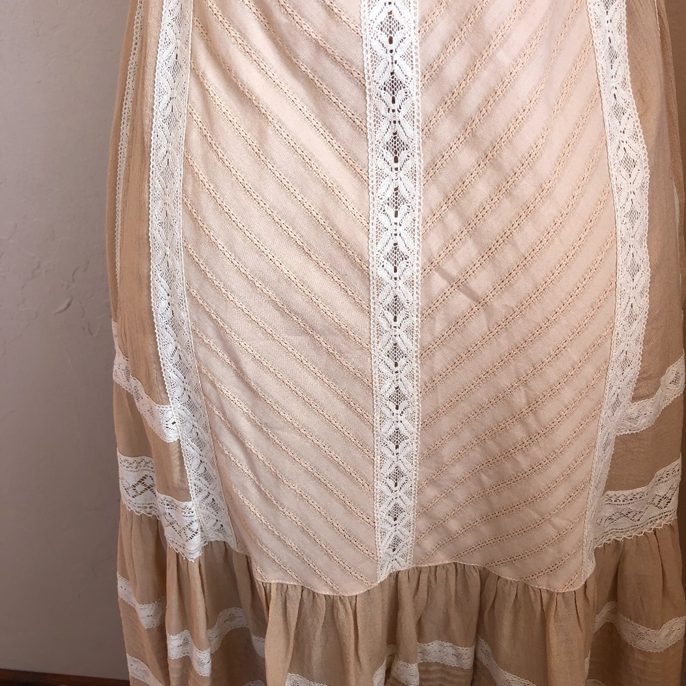 (SOLD) Spell Cinder Midi Dress in Nude ~ S - Picture 5 of 10